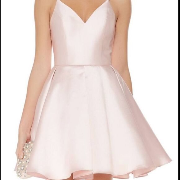 Alyce Blush Pink Low Back Cocktail Dress - Picture 1 of 7